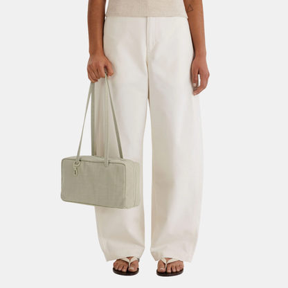 Celadon Small Nylon Bowler Bag