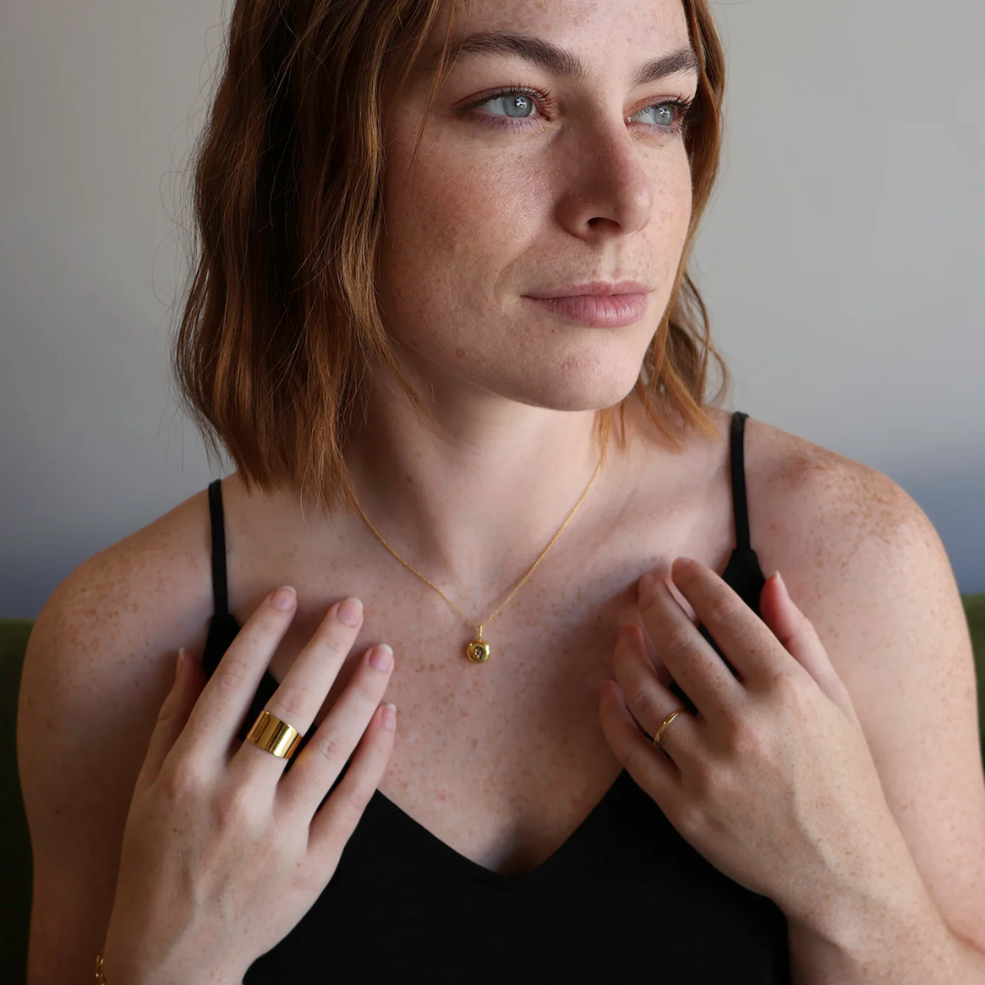 Gold Prudence Locket Necklace