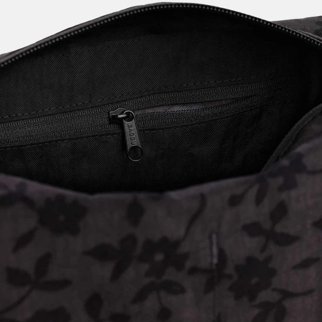 Charcoal Ditsy Floral Dopp Kit