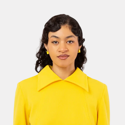 Yellow Mini Claw Clip Earrings