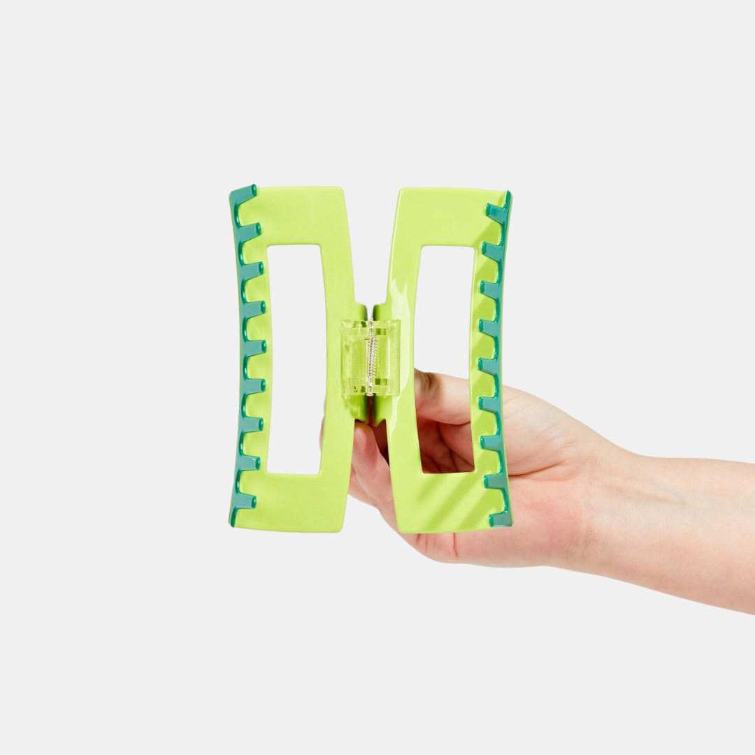 Green Jumbo Box Hair Claw