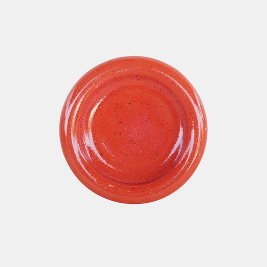 Red Ceramic Bubble Dish