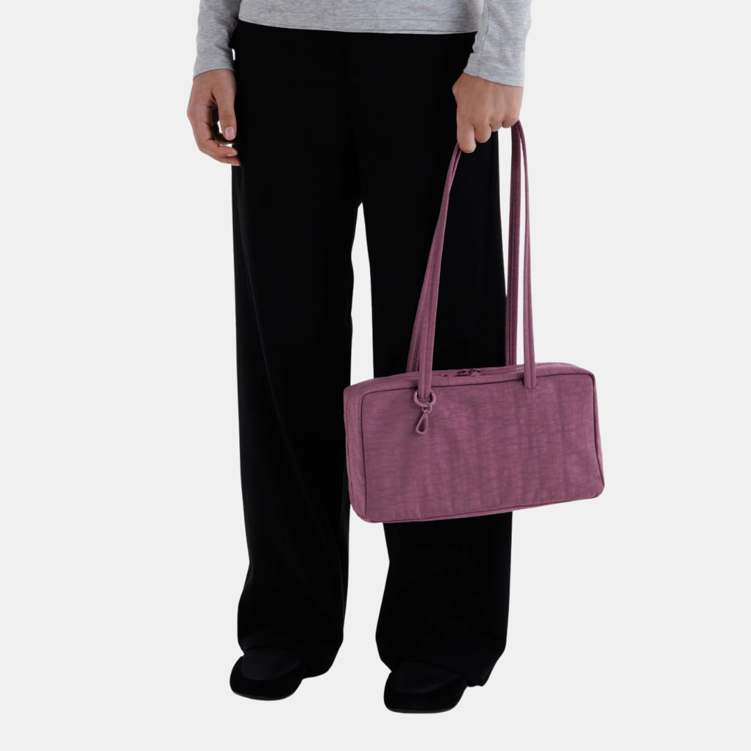 Wild Plum Nylon Bowler Bag