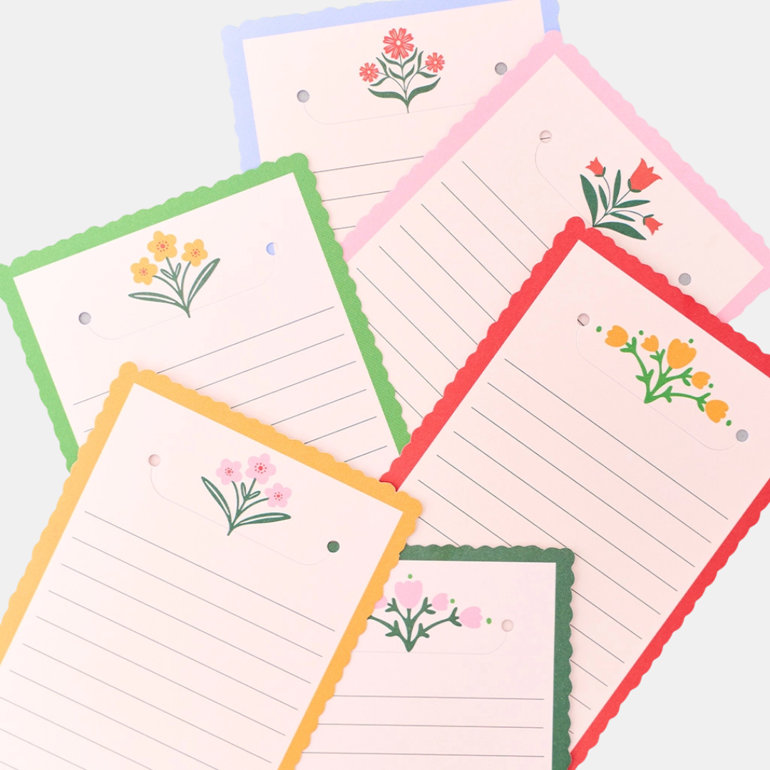 Floral Take Notes Tab Notes