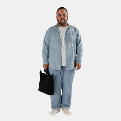 Black Horizontal Duck Tote