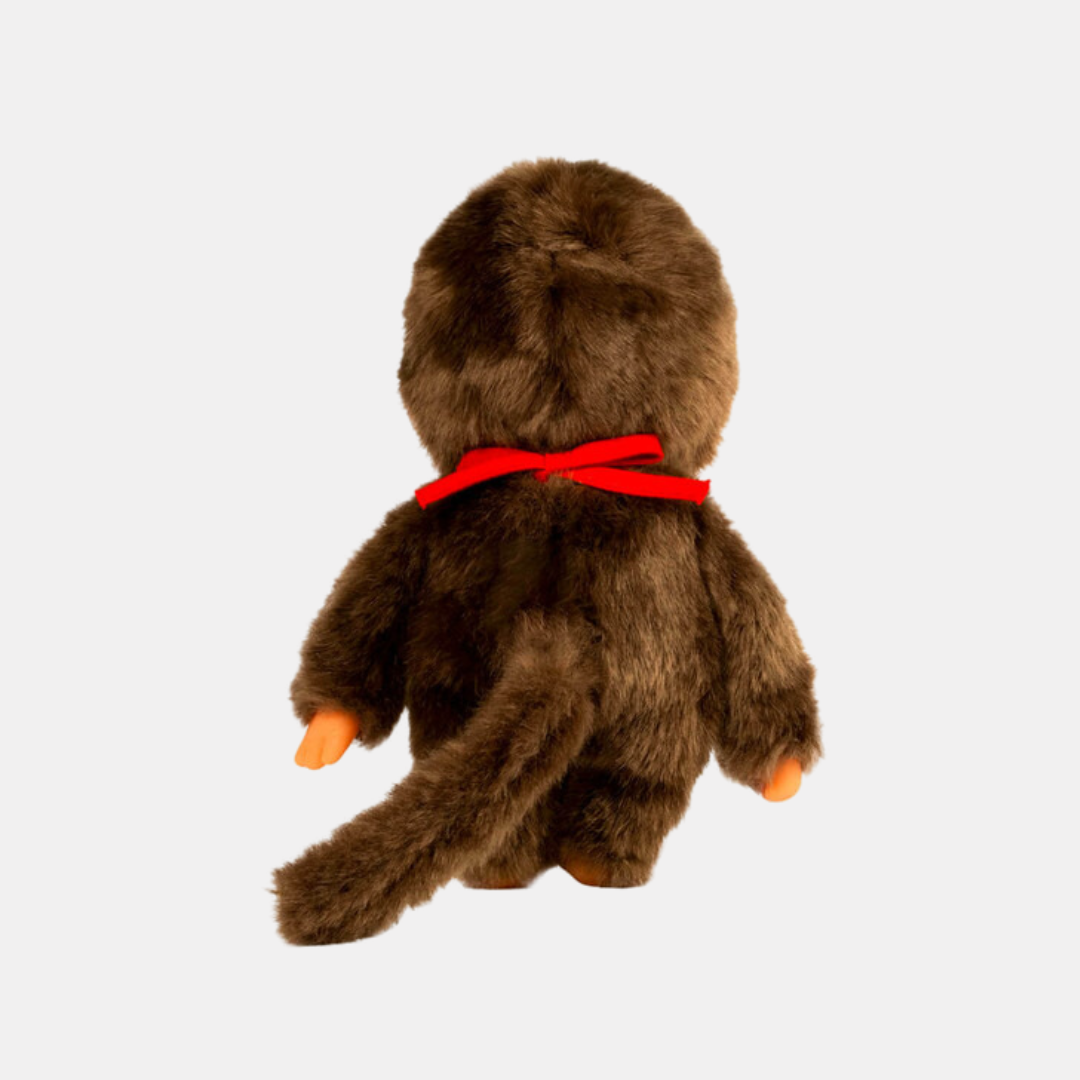 Monchhichi Classic Boy Red Bib Plushie