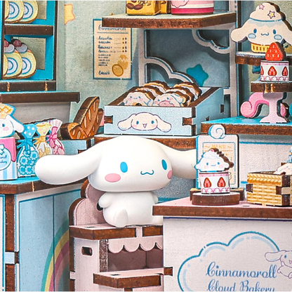Cinnamoroll Cloud Bakery Book Nook DIY Miniature Kit