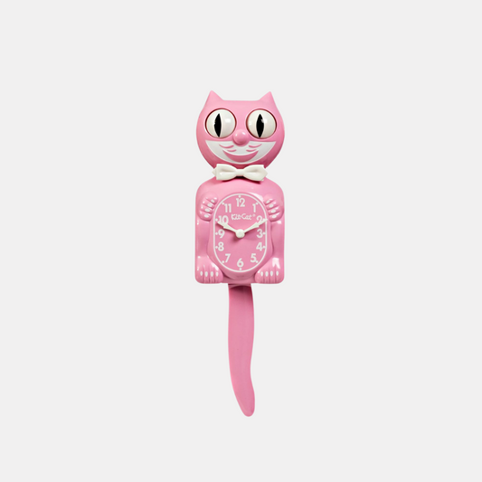 Pink Satin Small Kitty-Cat Klock