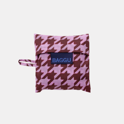 Pink Houndstooth Baby Baggu