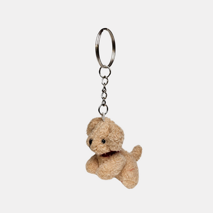 Mini Plush Dog Keychain