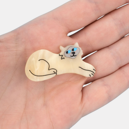 Siamese Cat Hair Clip