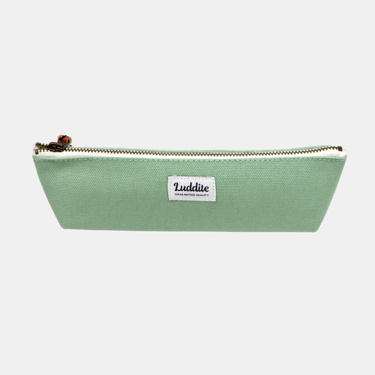 Sage Green Canvas Boat Pen Case
