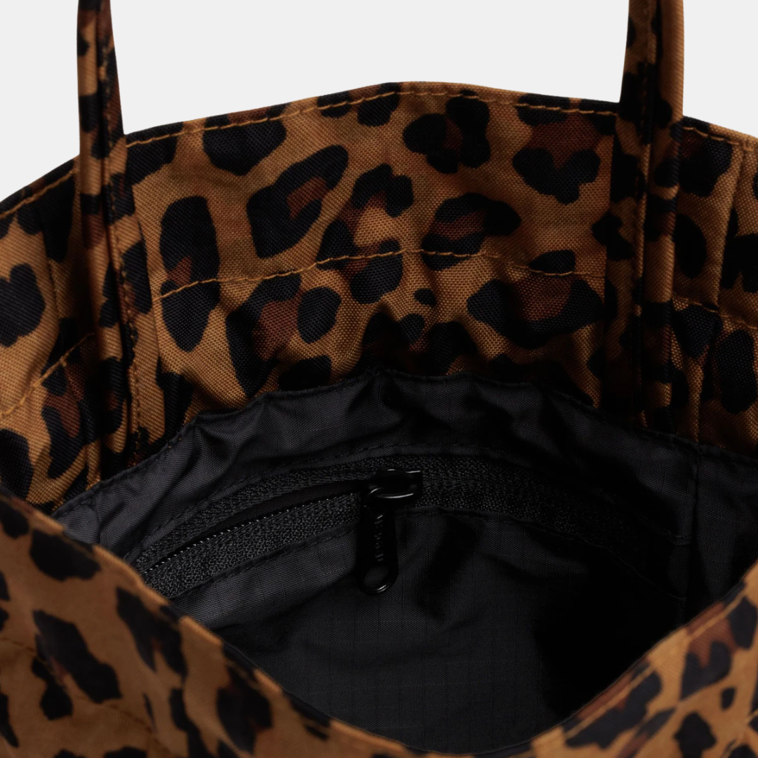 Leopard Nylon Drawstring Bag