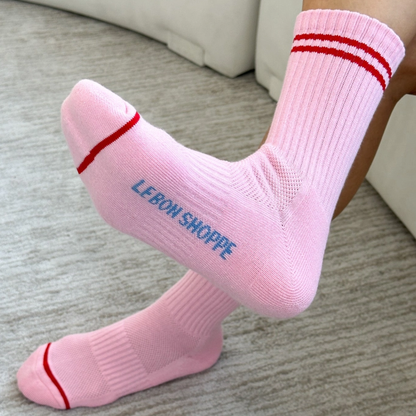 Amour Pink Boyfriend Socks