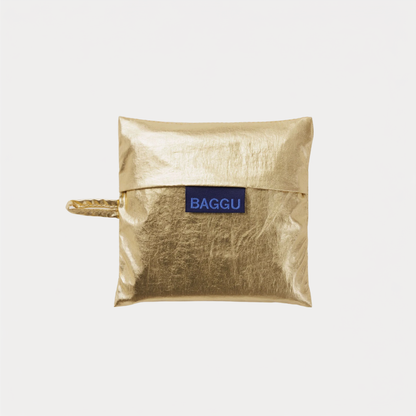Gold Metallic Standard Baggu