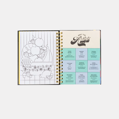 Black Floral 2027 Planner
