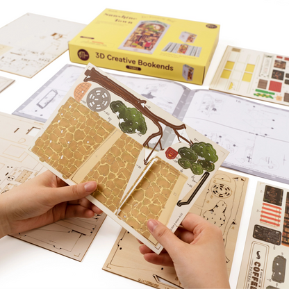Sunshine Town Book Nook DIY Miniature Kit