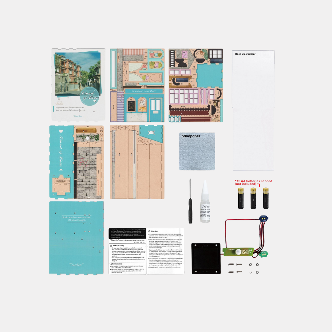 Island of Love Book Nook DIY Miniature Kit