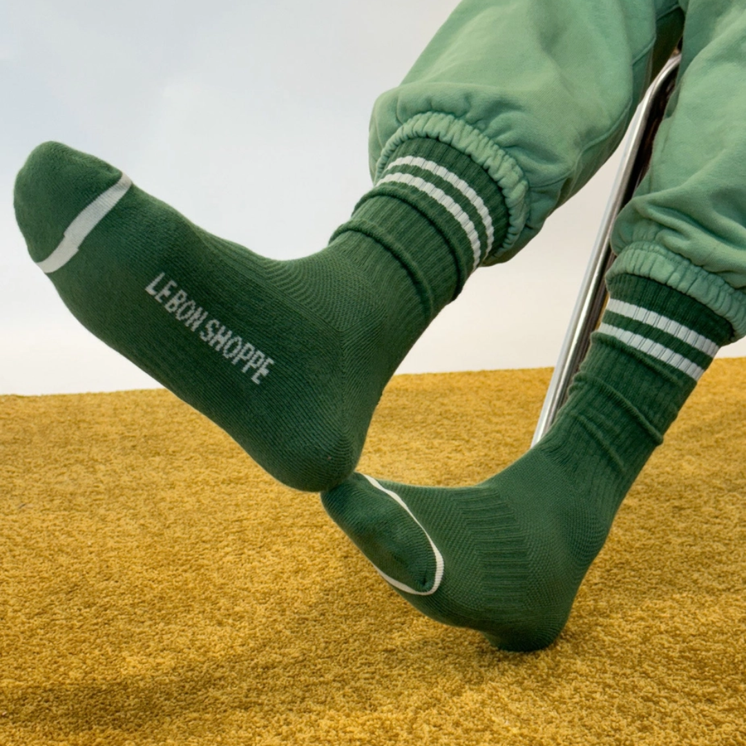 Moss Extended Boyfriend Socks
