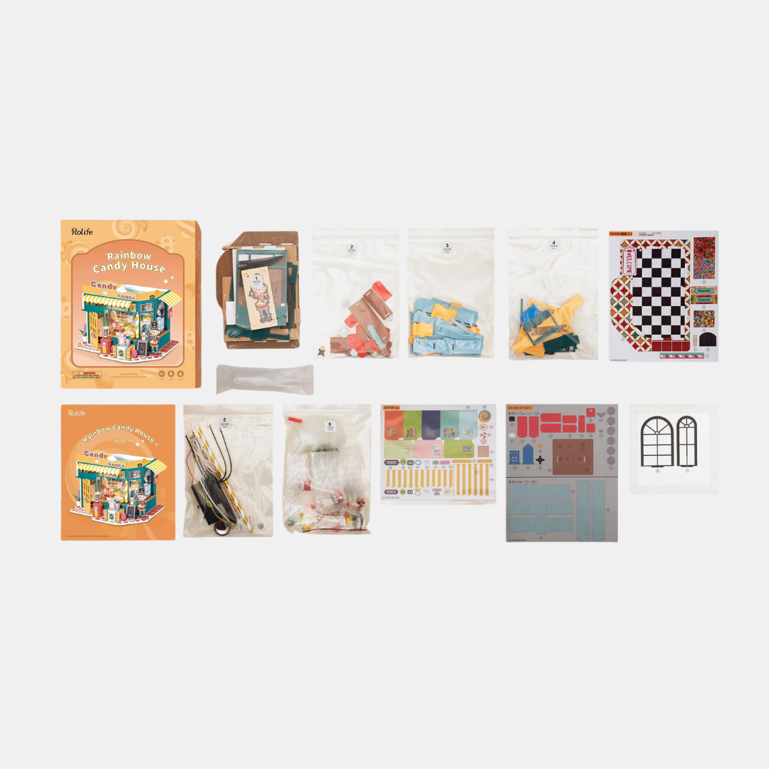 Rainbow Candy Shop DIY Miniature Kit