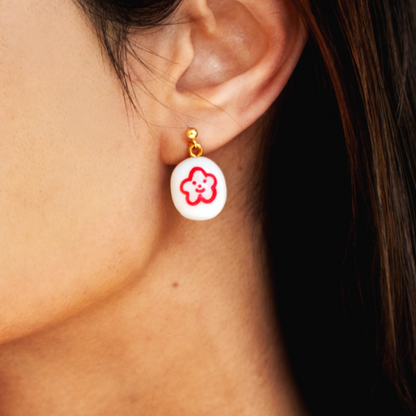 Smiley Flower Earrings