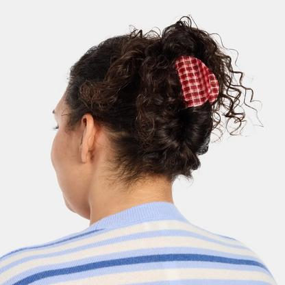 Red Plaid Juno Hair Claw