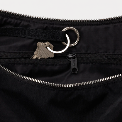 Studs Medium Nylon Crescent Bag