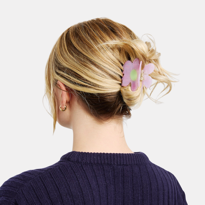 Shimmer Flower Hair Claw