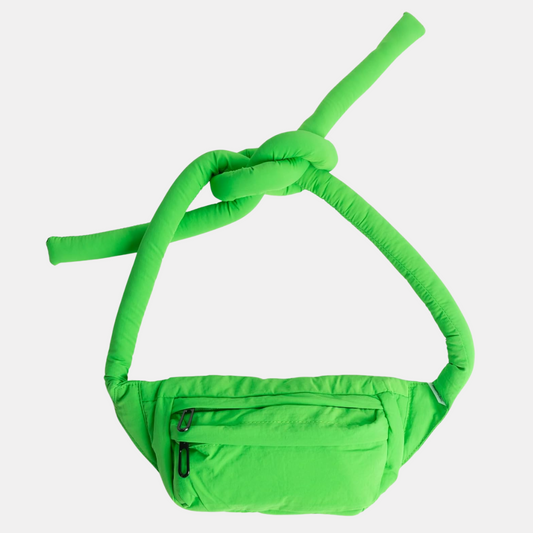 Green Puff Knot Fanny Pack