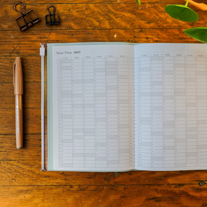 Mint B6 Storage.It 2027 Monthly Schedule