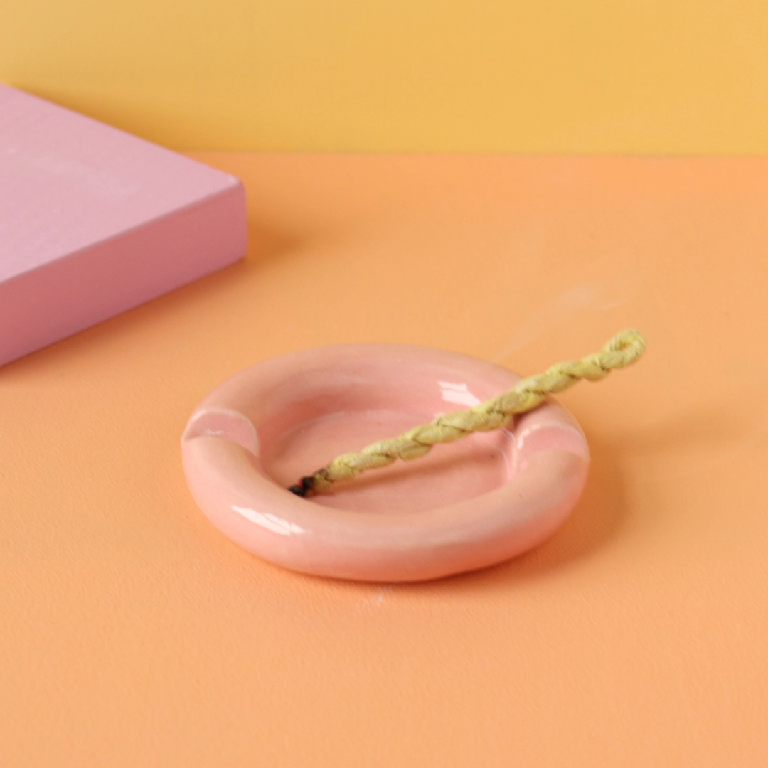 Pink Ceramic Bubble Ashtray
