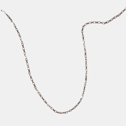 Silver Boxy Chain Necklace