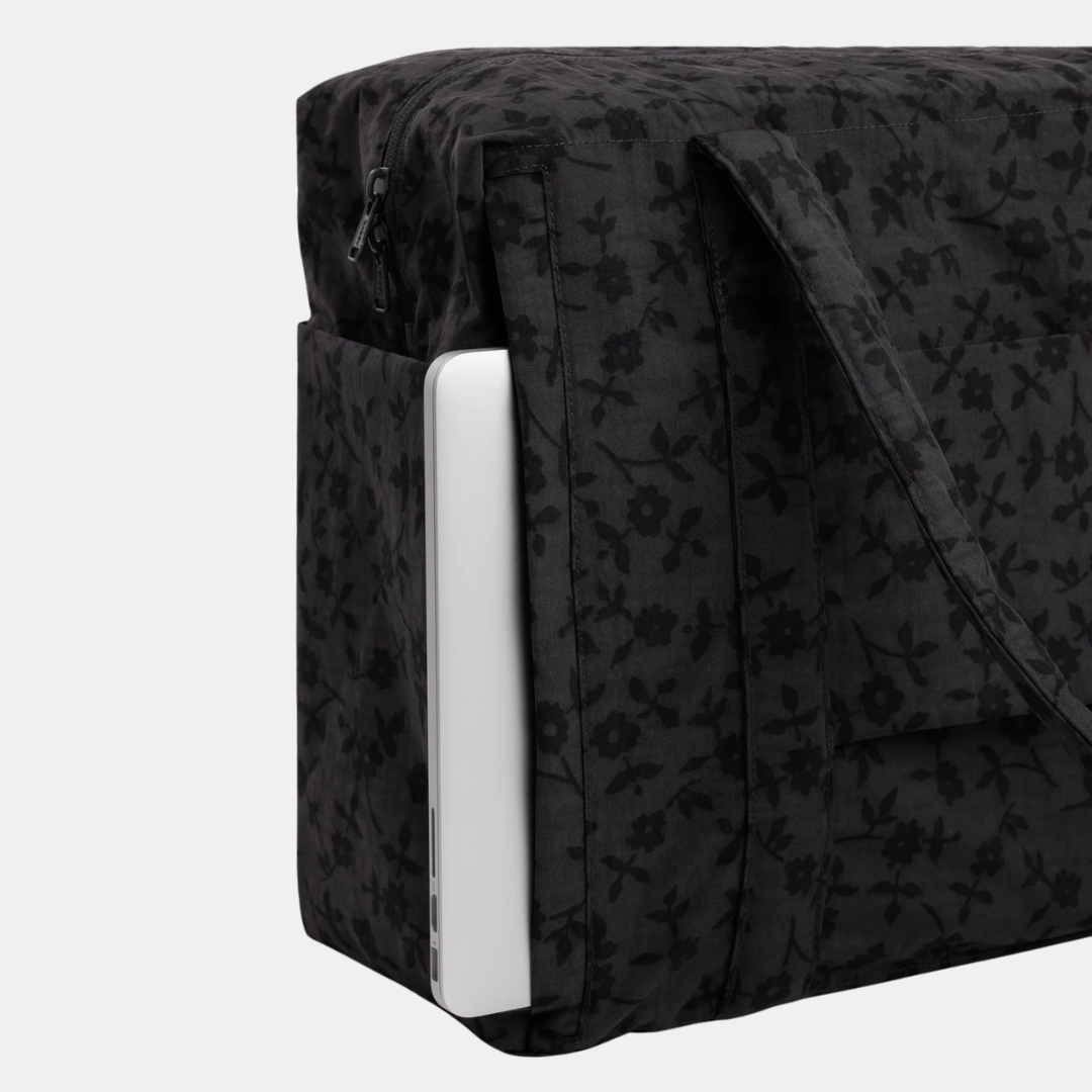 Charcoal Ditsy Floral Cloud Carry-On