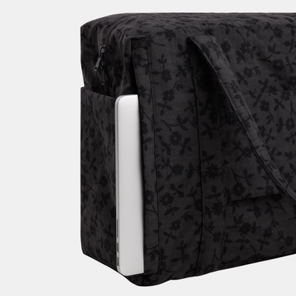 Charcoal Ditsy Floral Cloud Carry-On