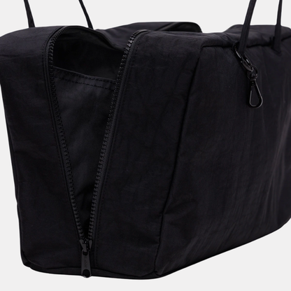 Black Medium Nylon Bowler Bag