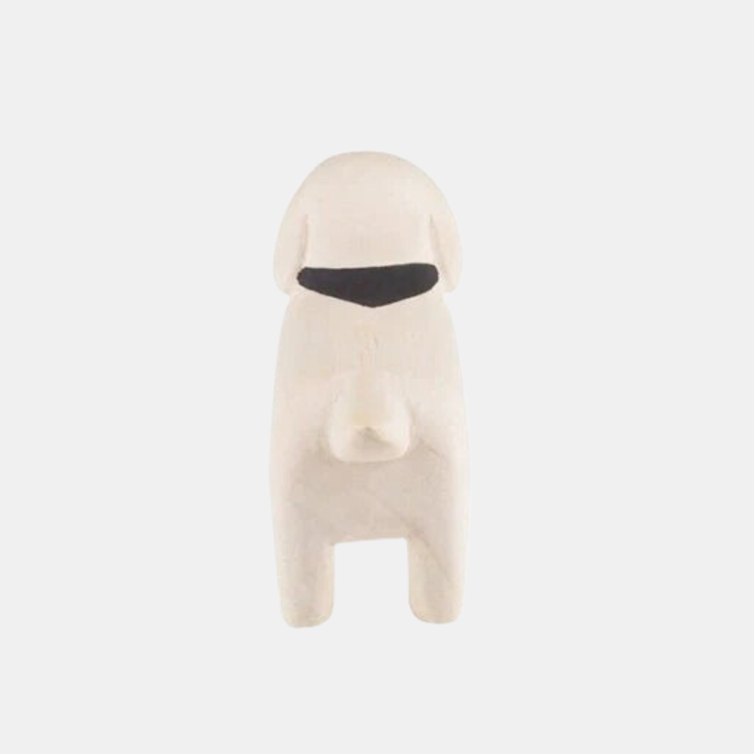 Wooden Dachshund Figurine