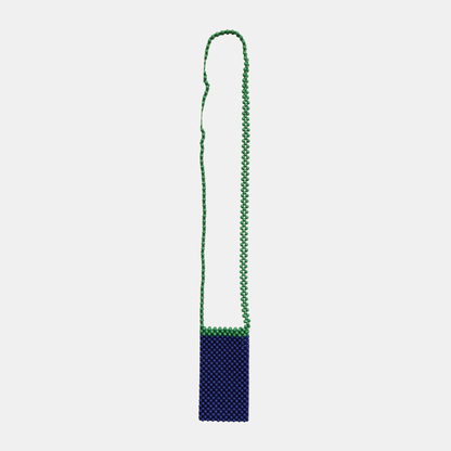 Two-Tone Beaded Crossbody Phone Case