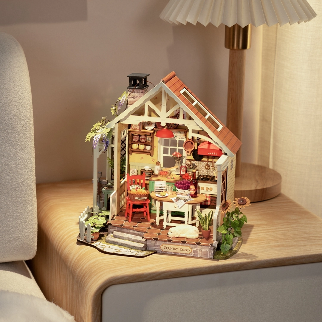 Sunlit Farmhouse Kitchen DIY Miniature Kit