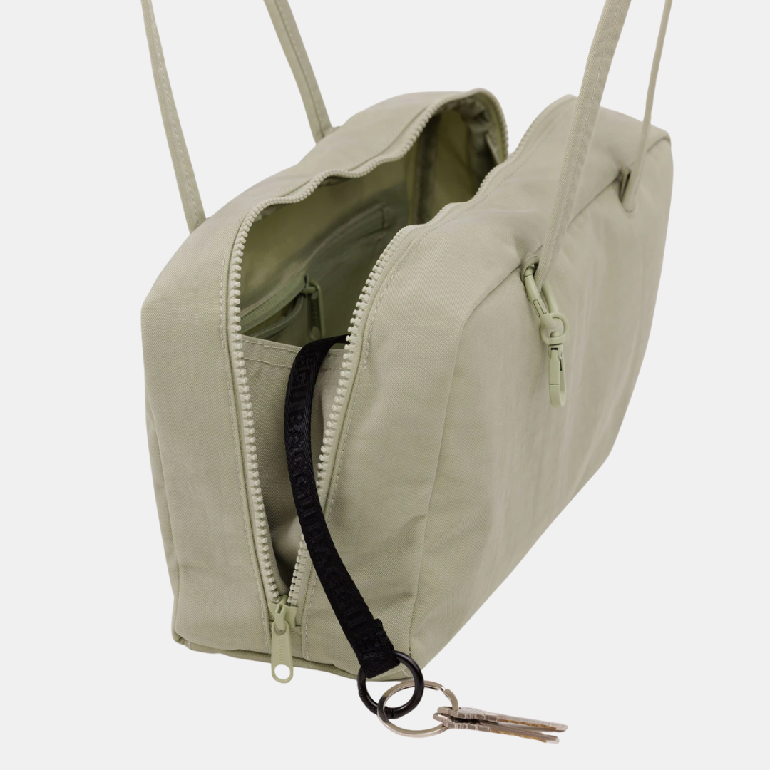 Celadon Small Nylon Bowler Bag