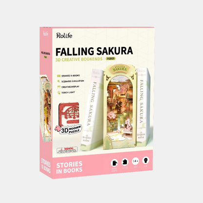 Falling Sakura Book Nook DIY Miniature Kit
