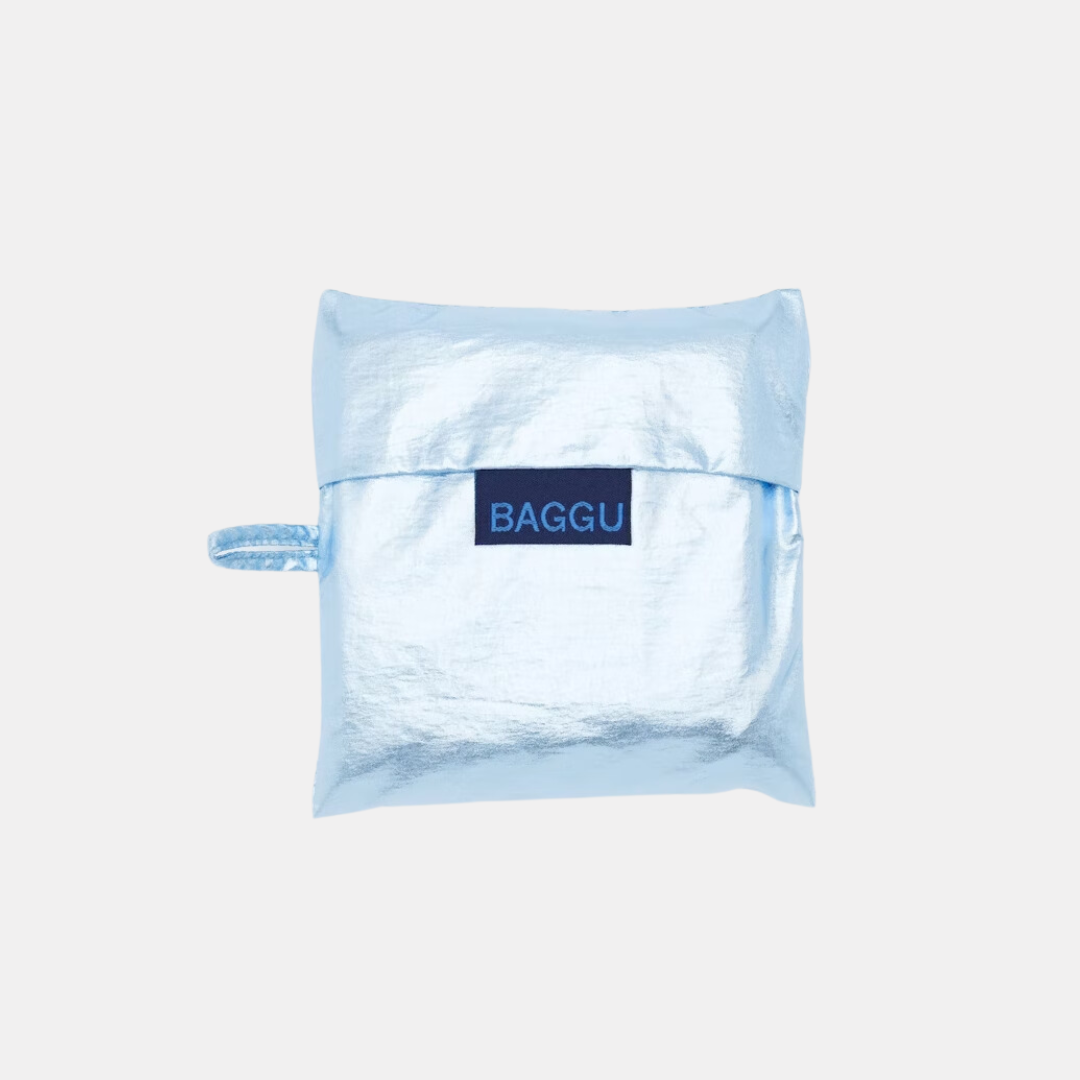 Metallic Light Blue Standard Baggu