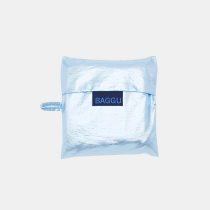 Metallic Light Blue Standard Baggu