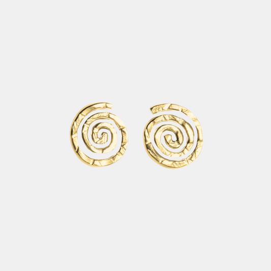 Gold Spiral Studs