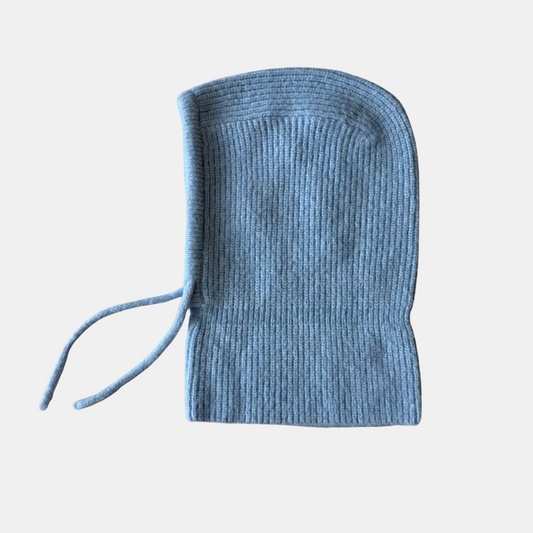 Sky Blue Knit Hood