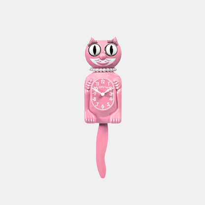 Pink Satin Kit-Cat Klock