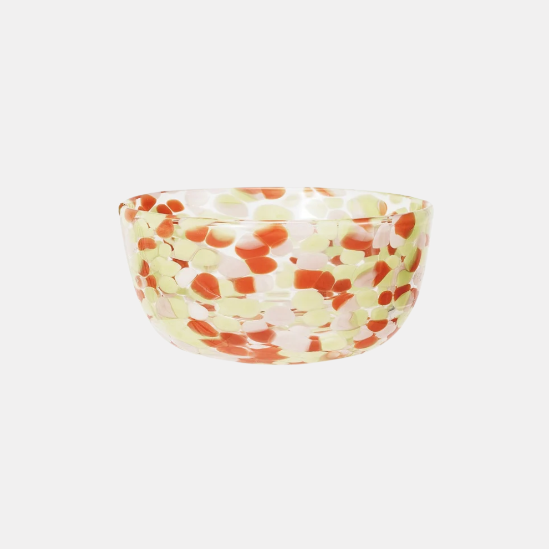 Blown Confetti Glass Bowl