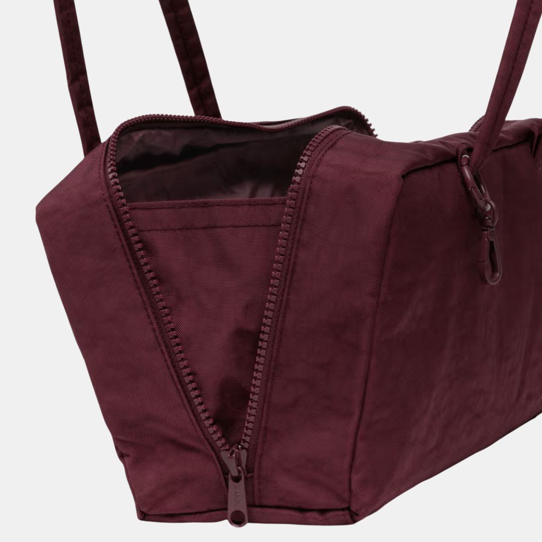 Mahogany Nylon Bowler Bag