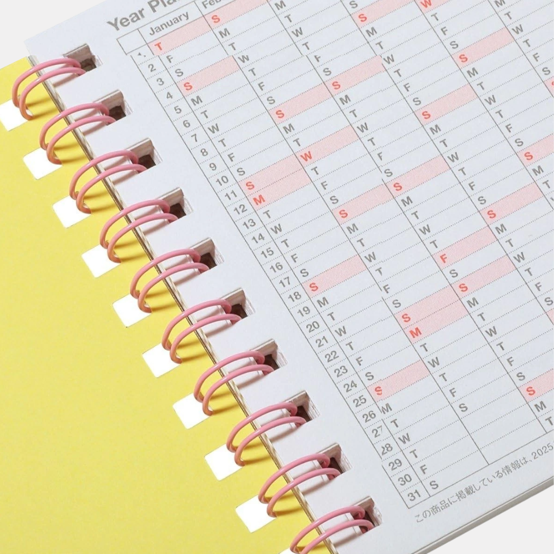 Purple Mini 2027 Notebook Calendar