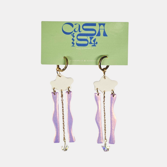 Lavender Cloud Earrings