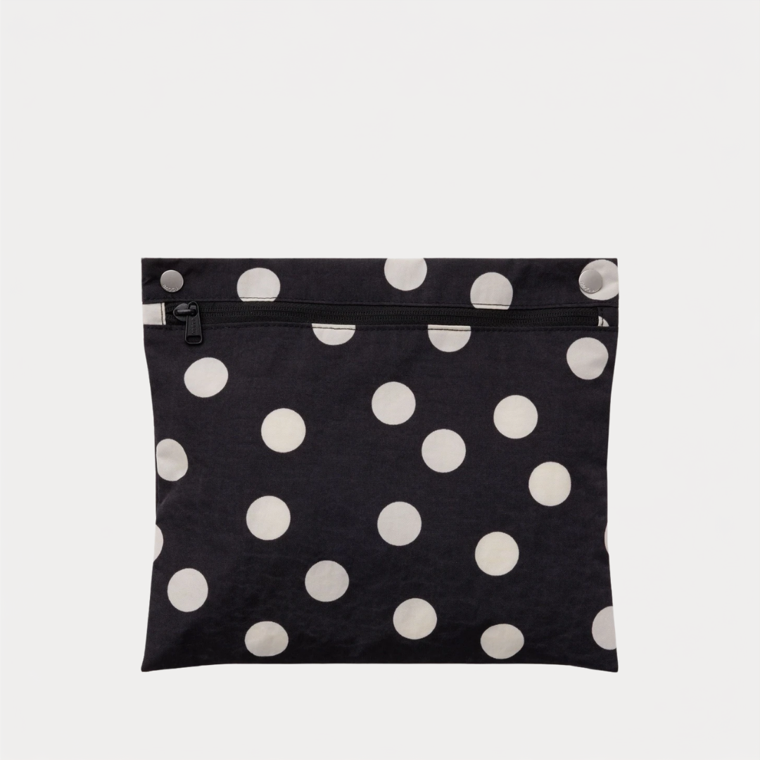 Black and Cream Polka Dot Cloud Carry-On